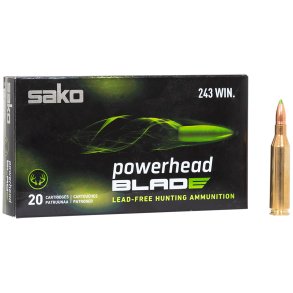 SAKO Powerhead Blade 243win. - 5,2gram - 80grain - Blyfri