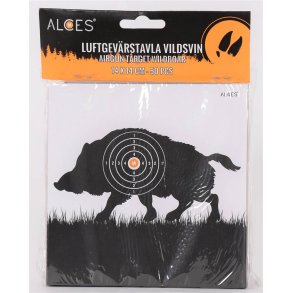 Alces skydeskiver m/ Vildsvin motiv 14x14