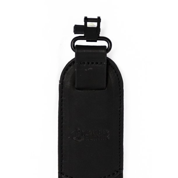 Mjoelner Hunting Riffelrem i gte lder Sort